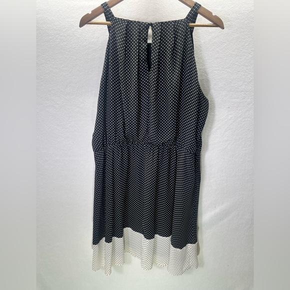 Maurices polka Dot Dress Womens 1 Plus Size Stretch Cute Flowy Summer 1885 - Picture 7 of 8